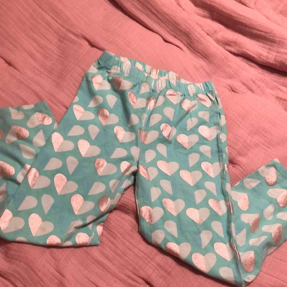 Girls Heart Leggings - Size XL (12)